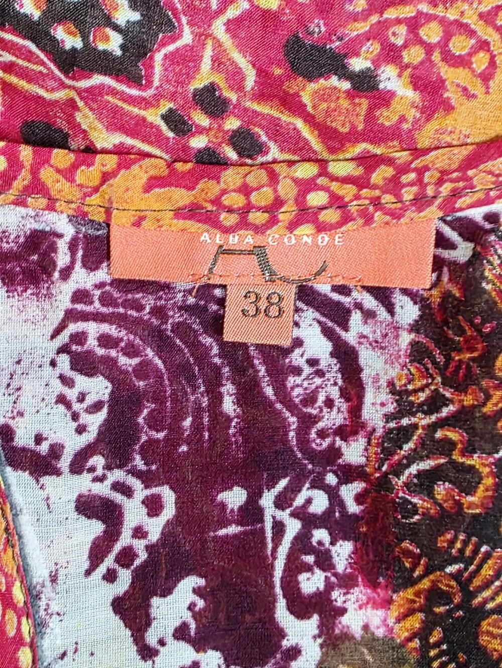 Vintage Y2K Boho Silk Blend Maxi Dress by Alba Conde - Picture 10 of 10